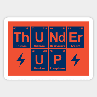 Thunder Up, Periodic Table - Orange Sticker